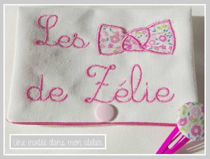 pochette pour ranger les barrettes-personnalisée-Liberty fairford rose