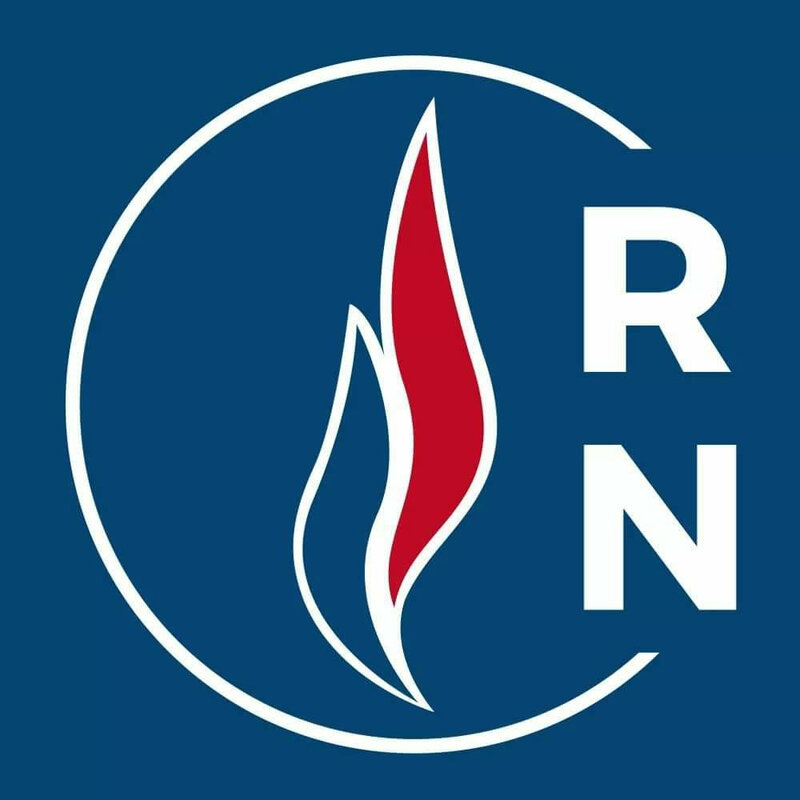 Alerte démocratie : une conseillère régionale du Rassemblement National poursuivie pour … patriotisme ! Logo RN bleu