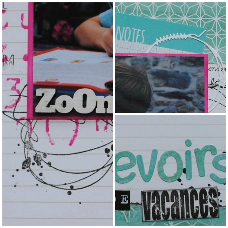devoirs de vacances collage