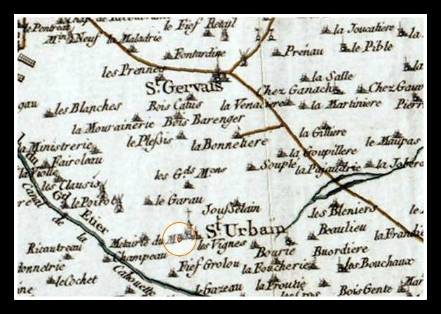 carte St Urbain et St Gervais