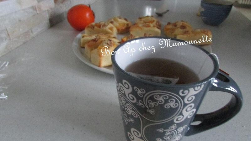 Petits gâteaux au kaki et aux noix crémés 017