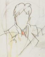 Autoportrait sans visage, vers 1913 - 1914