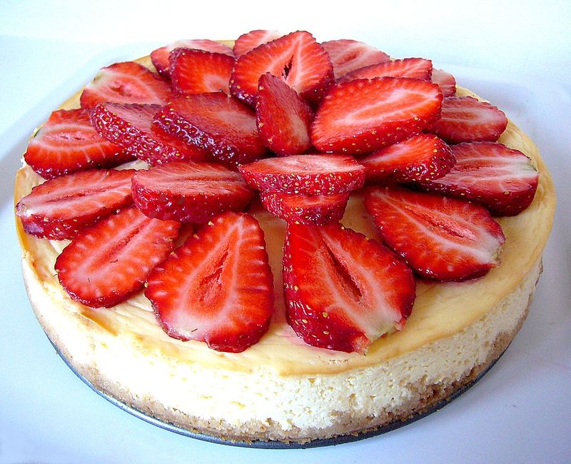 Cheesecake à la fraise