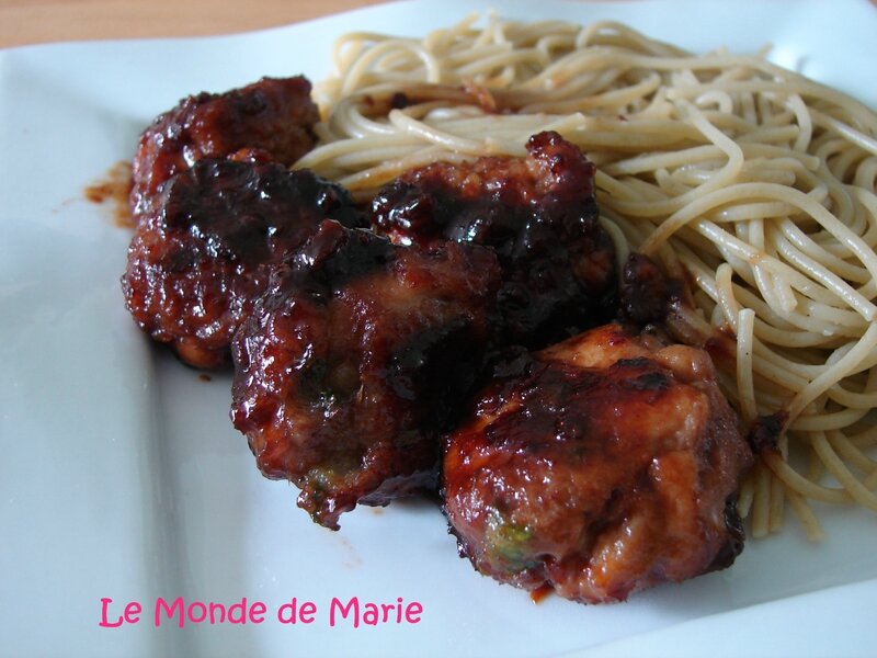 Boulettes de poulet soja 2