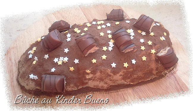 Bûche au Kinder Bueno