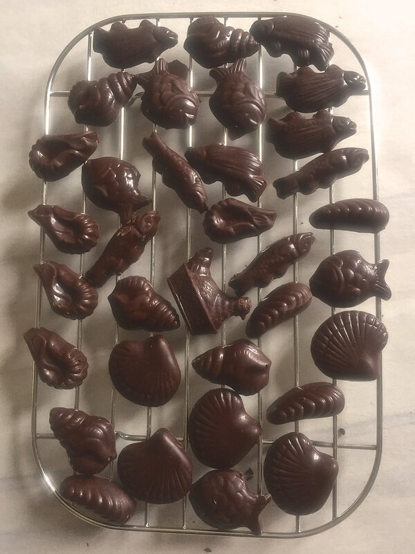 friture au chocolat noir