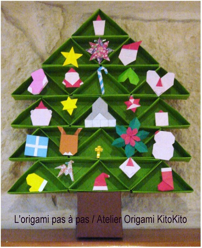 Atelier Origami KitoKito Calendrier de l'avent Noël _Sapin de Noël