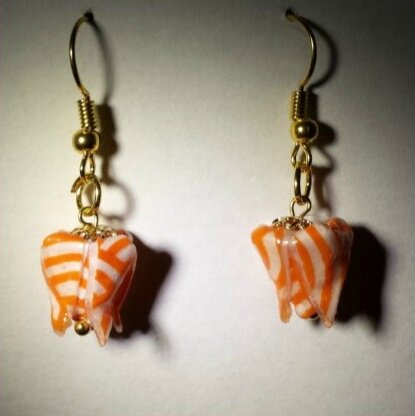 boucles lotus orange graphique mini