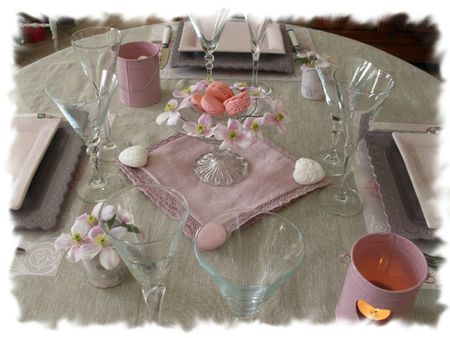 table rose poudrée 009