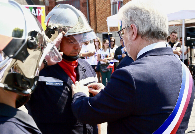 SDIS 14 JUILLET 2018 MÉDAILLE PHILIPPE BOZEC