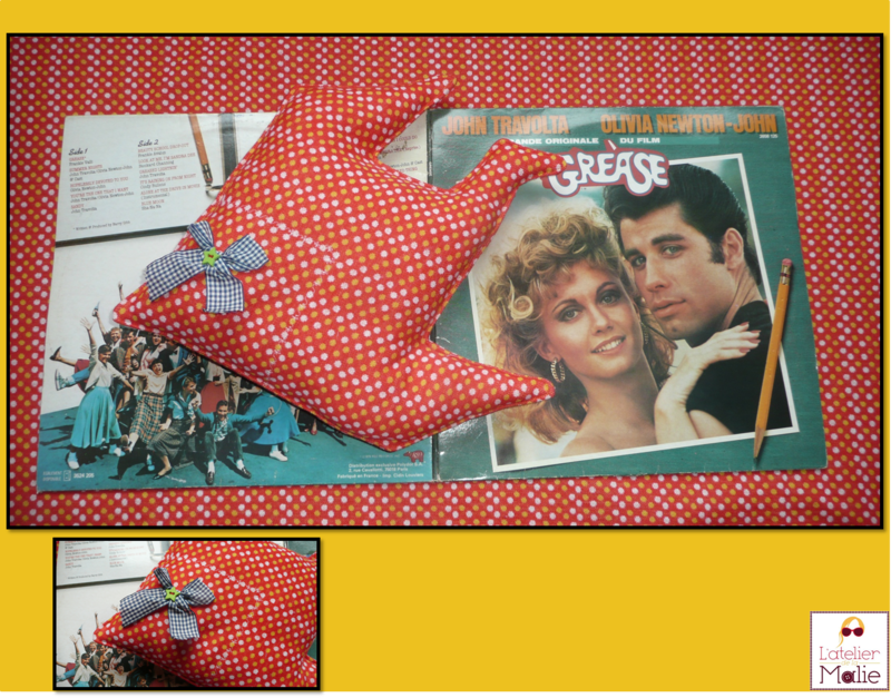 coussin poisson pin up seventies