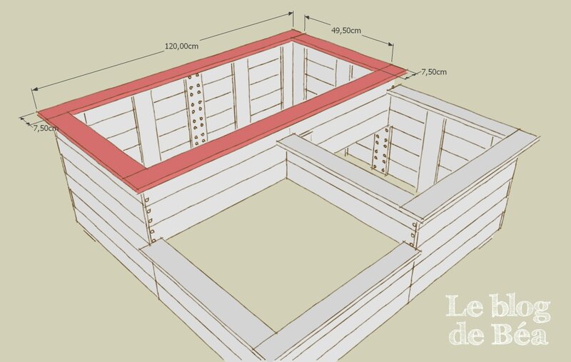 DIY carré potager en bois de palette