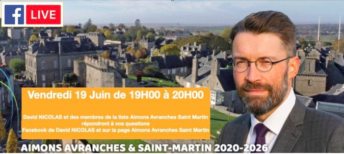 municipales_2020_Avranches_David Nicolas_second tour_facebook_live_vendredi 19 juin 2020