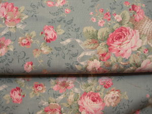 lecien_floral_bleu_et_rose