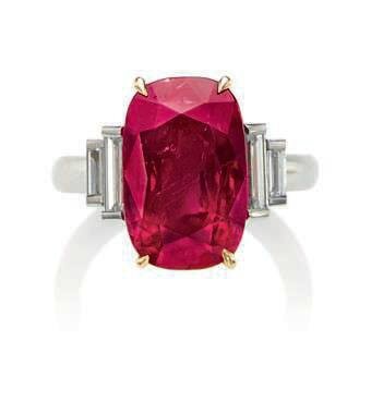 An important ruby and diamond ring