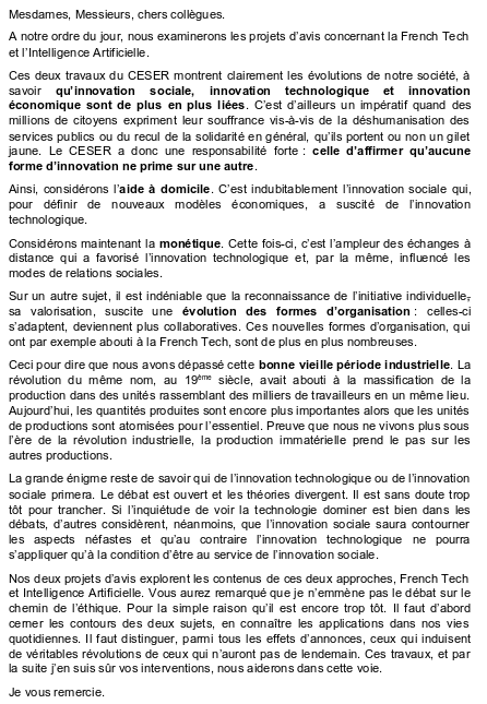 discours léger