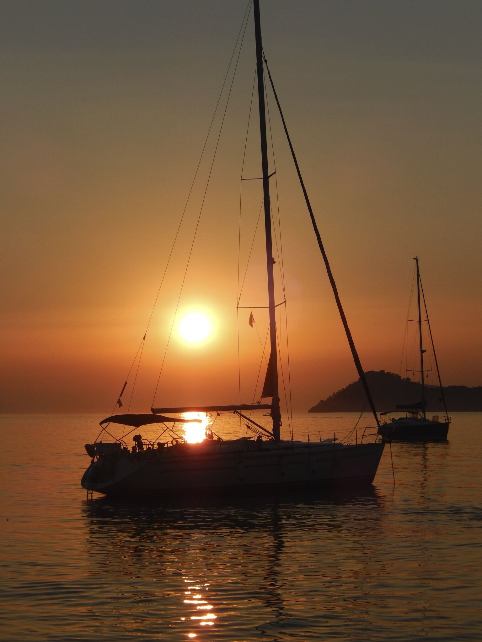 Le Nikka au coucher du soleil à Otok Lopud