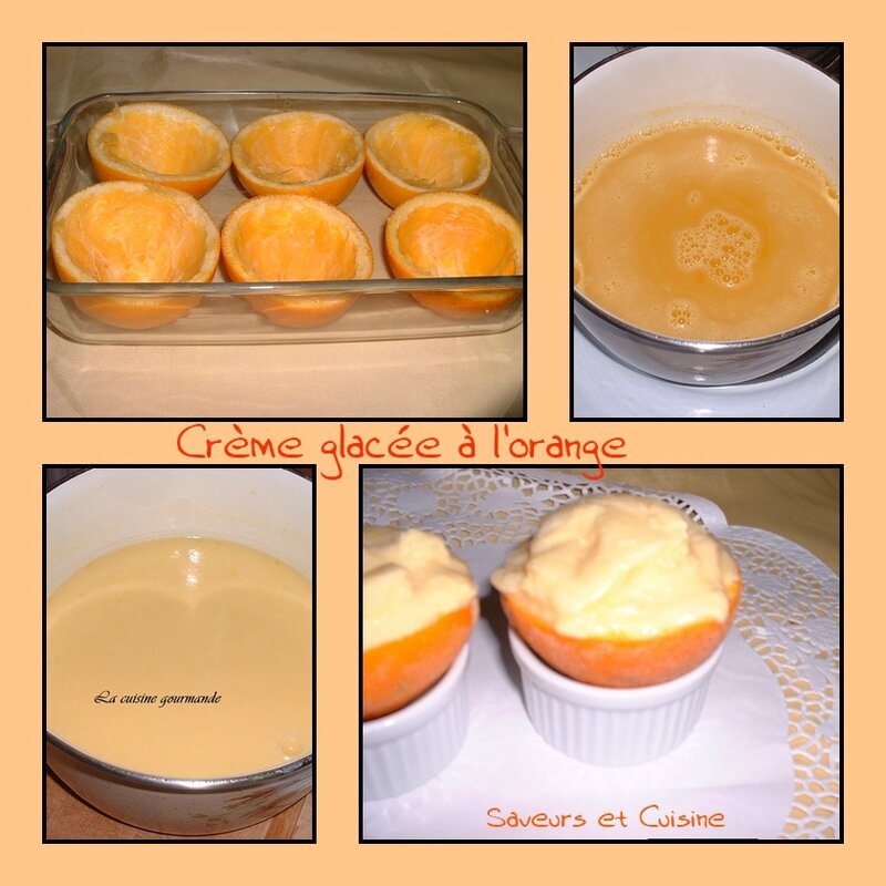 Crème glacée à l'orange 1