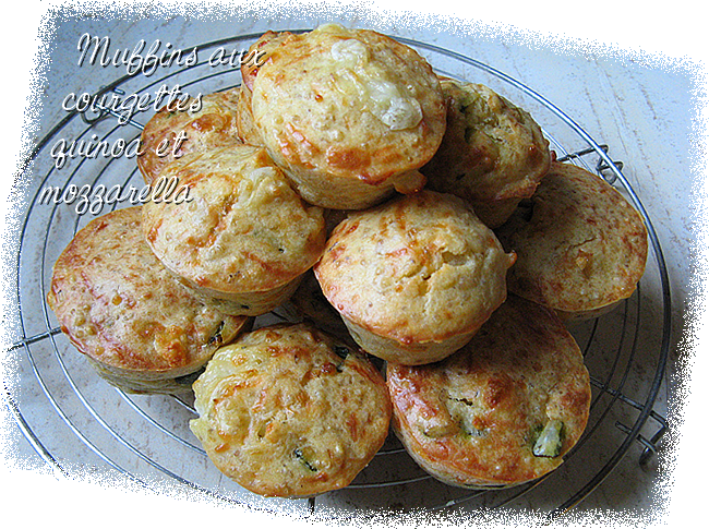 Muffins courgettes quinoa mozzarella