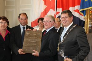 Klaus Friedrich Korbach Guénhael Huet André Bazin Avranches jumelage 2013
