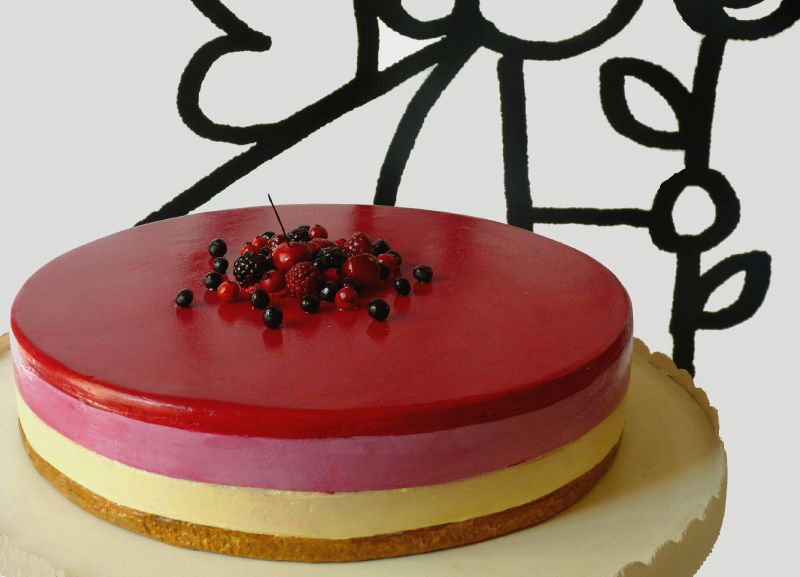 Entremet fruits rouges