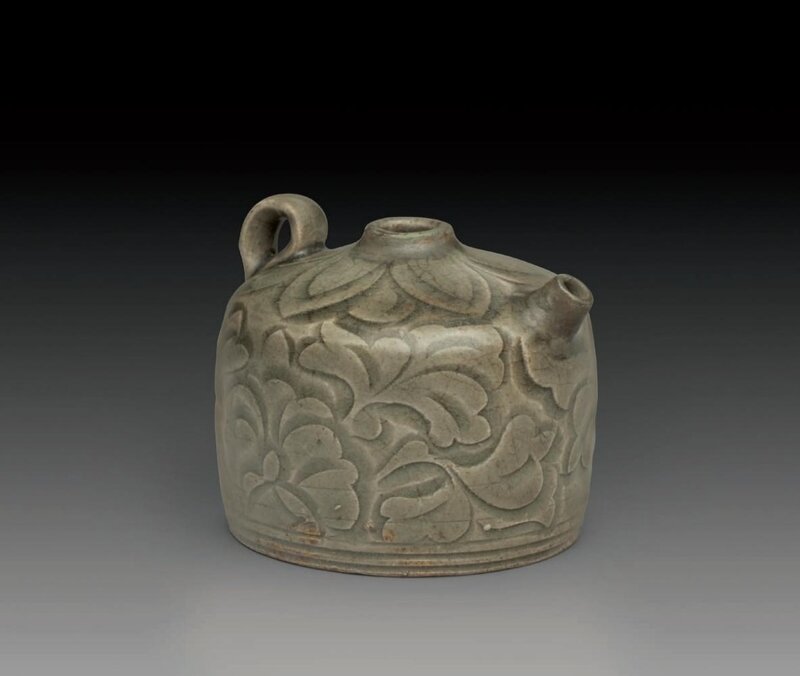 A_rare_small_carved_Yaozhou_ewer__Northern_Song_Jin_dynasty__AD_960_1234_