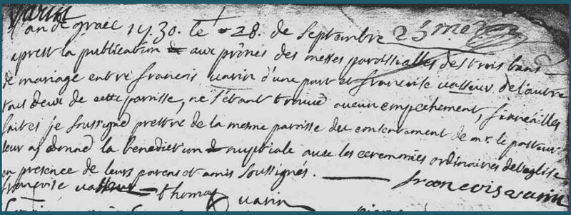 VARIN-VASSEUR mariage