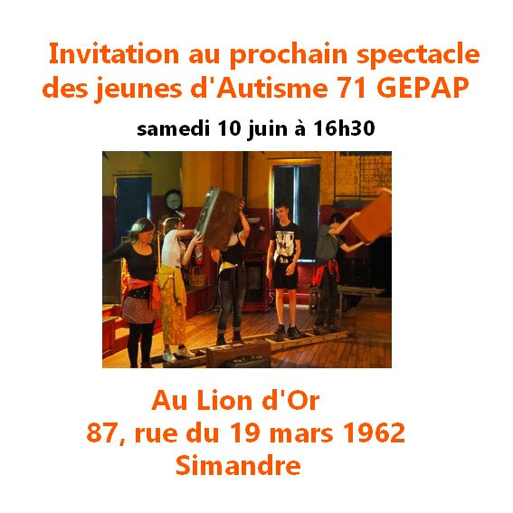 invitation spectacle Théâtre 10 juin 2023