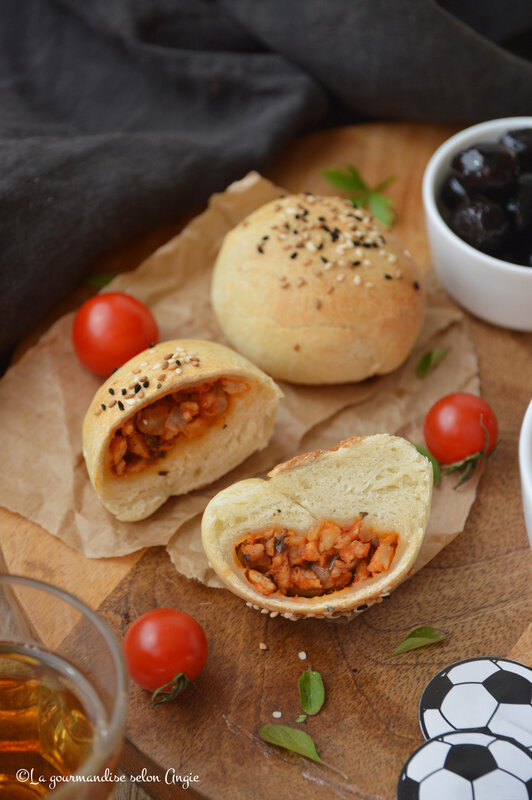 buns vegan façon bolognaise - pâte à pizza (1)