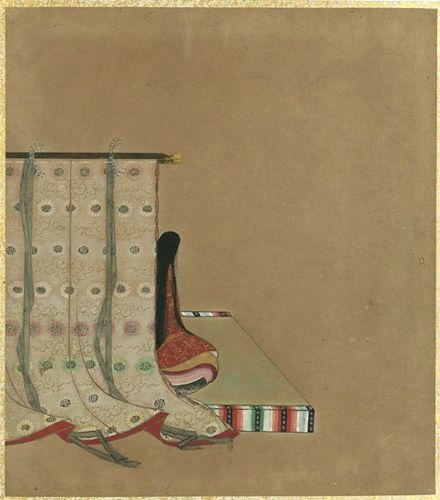 japon+anthologie 36+école tosa+miniature poétesse 17es+japan art francfort