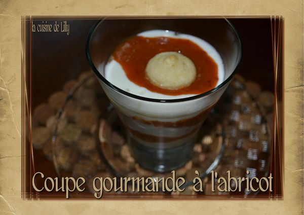 coupe gourmande à l'abricot