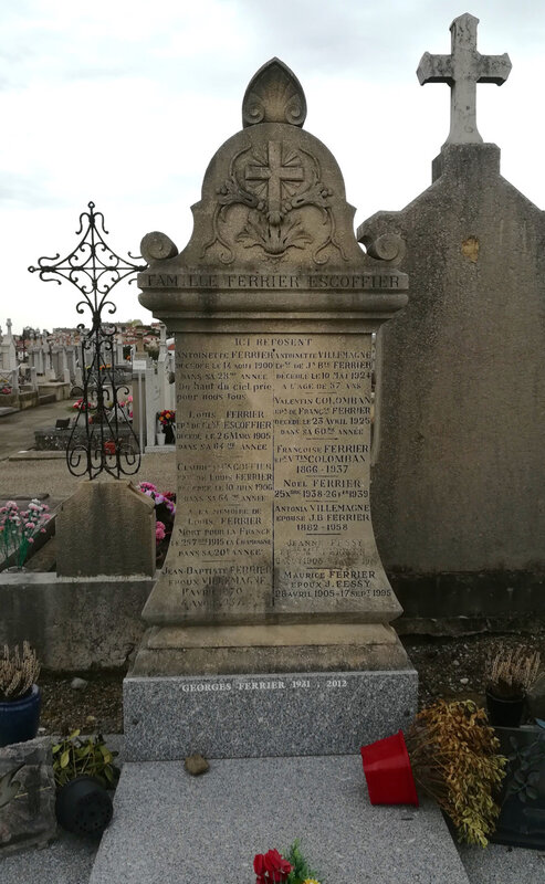 à la mémoire de Louis Ferrier (tombe)