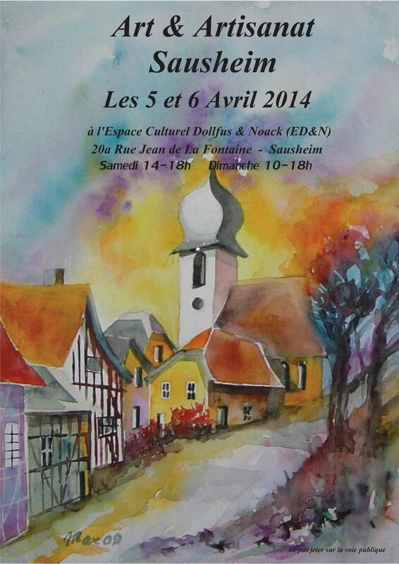 Affiche Expo Sausheim 5&6 avril 2014 b