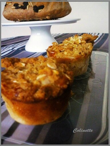 muffins aux pommes et crumble 04