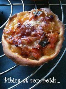 Tartelette aux courgettes et parmesan
