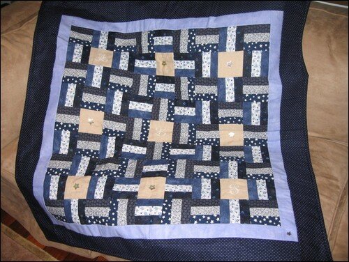 Autre plaid bleu
