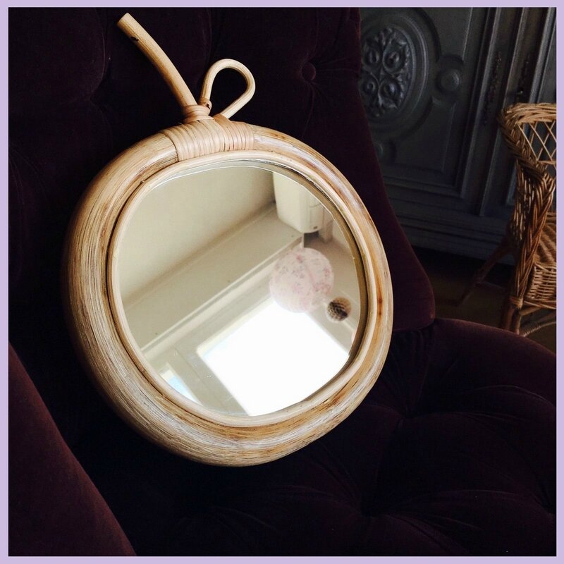 rotin miroir pom