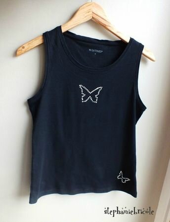 papillon strass