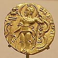 Gold Coin Showing King Chandragupta II as an Archer. <b>Gupta</b> <b>period</b>, ca. 376–414. India