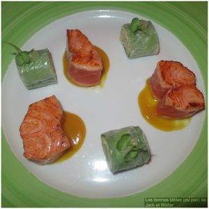 Saumon snacké sushi de légumes et pamplemousse (1)