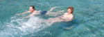 Evelyne et Chantal à l'eau 150416