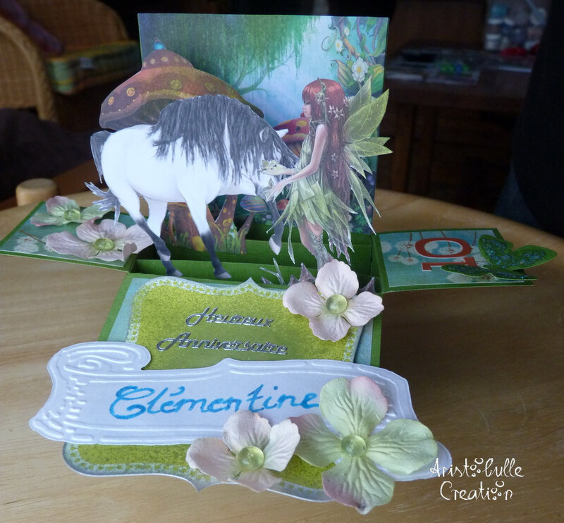 card in a box forêt enchantée - face