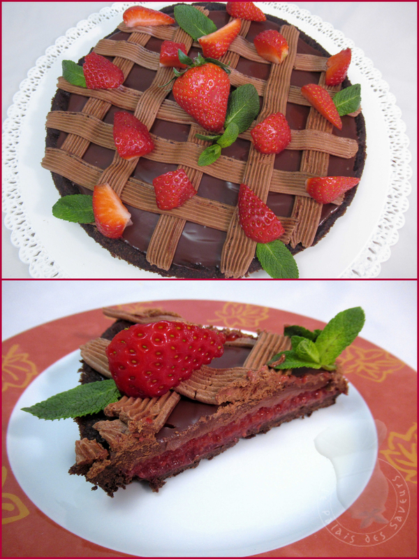 Tarte choco fraises