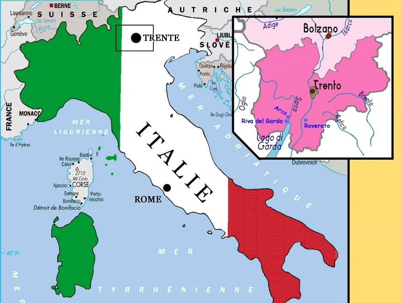 Carte Italie Mundialito Trente 4R