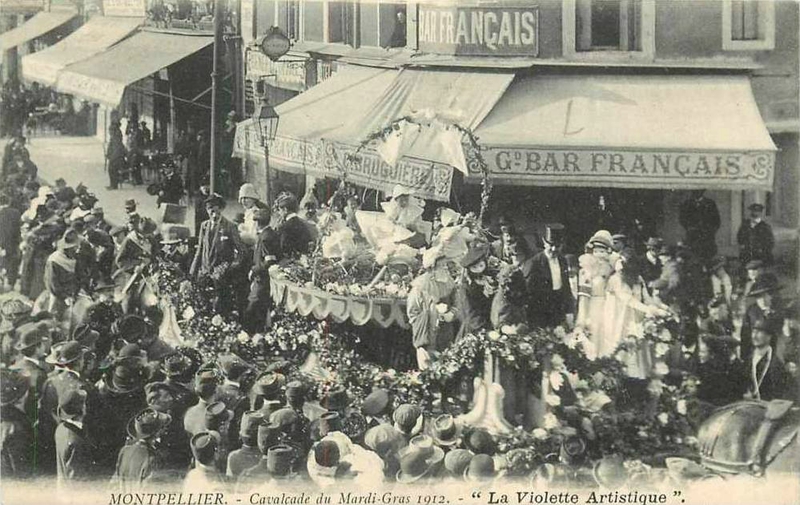 CPA Montpellier Calvacade Mardi Gras 1912