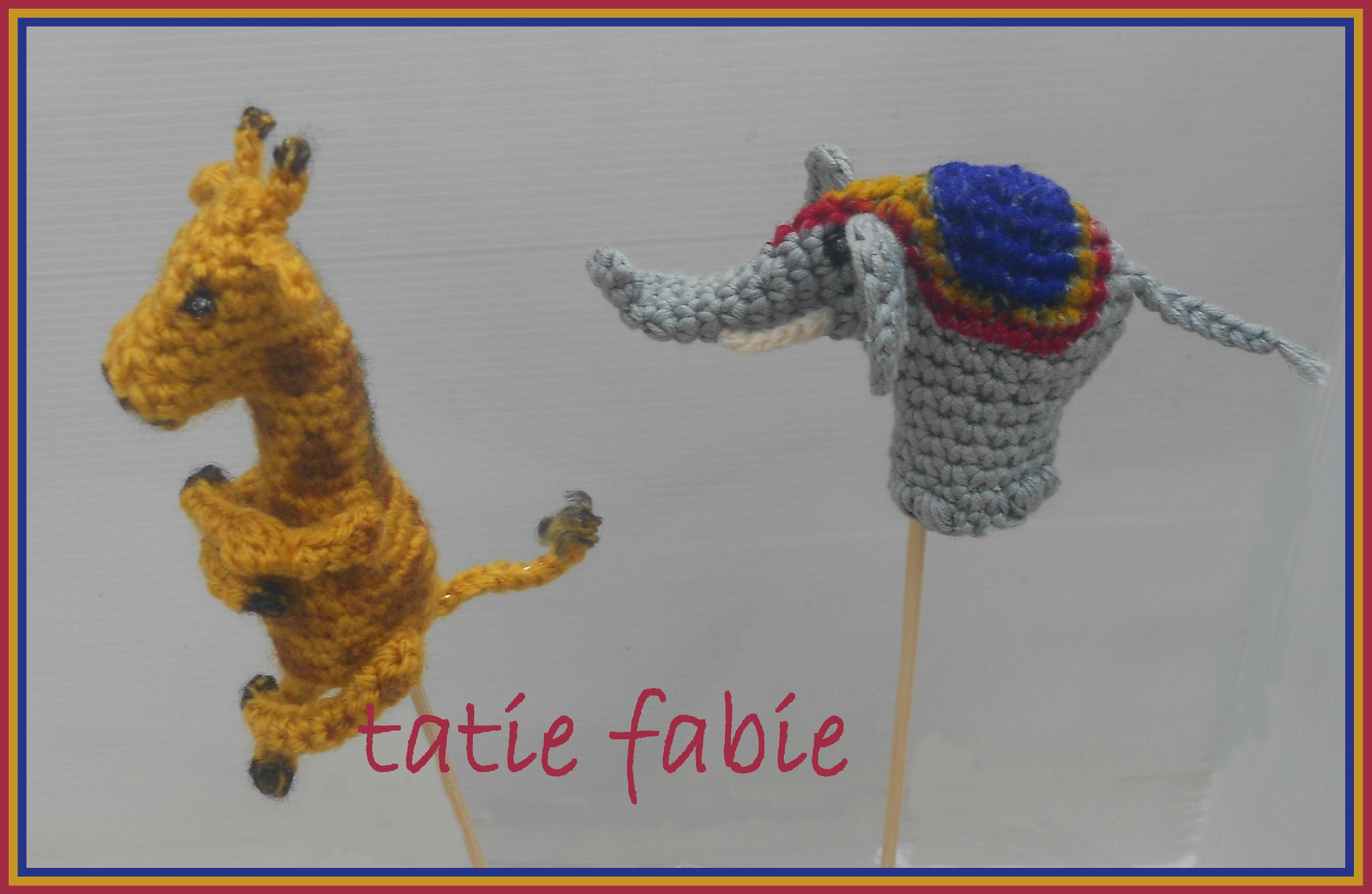 marionnettes à doigt girafe elepphant 002