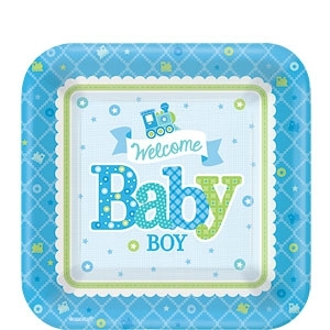 Welcome-Baby-Boy-Dessert-Plates-WELBDESS