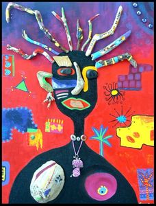 femme africaine couleur