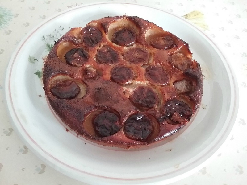 Clafoutis aux bananes et au rhum brun