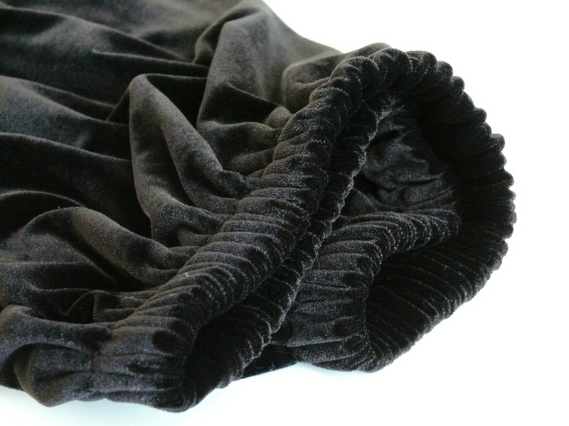 Jupe velours fluide